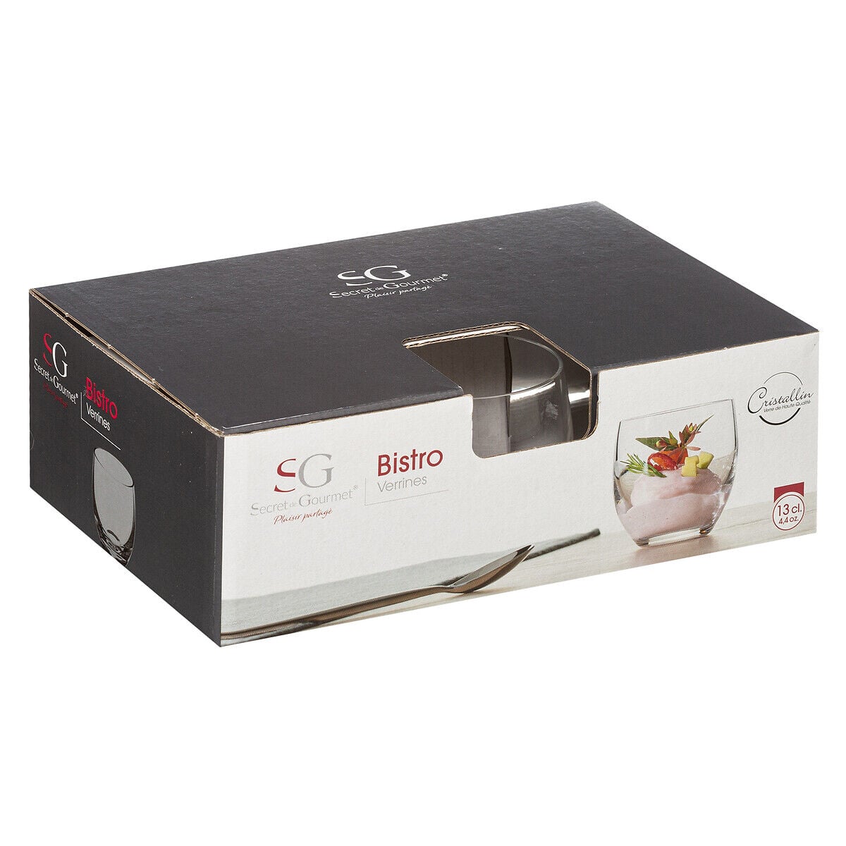 Copo em vidro redondo VERRINE 13cl, , large