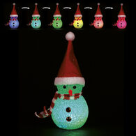 Adorno Navide&ntilde;o Mu&ntilde;eco De Nieve Con LED