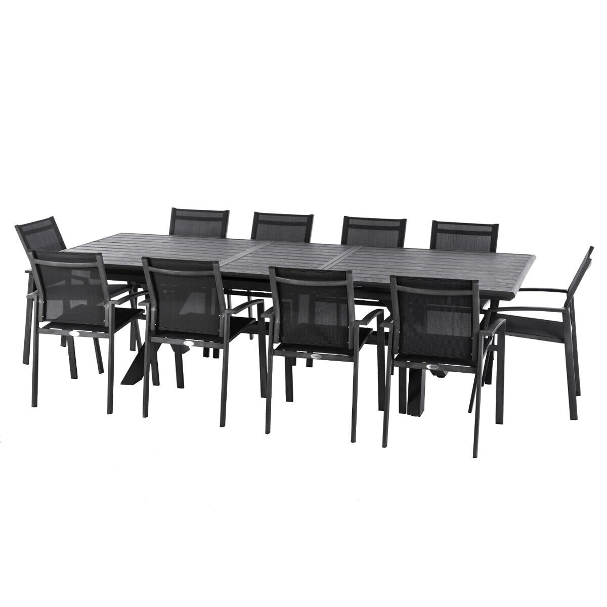 Mesa extensível AXIOME cinza ardósia 220-279cm, , large