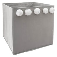 Caja Cubo Almacenaje Gris 29x29Cm