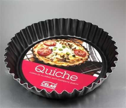 Forma para quiche cinza nº 28, , large