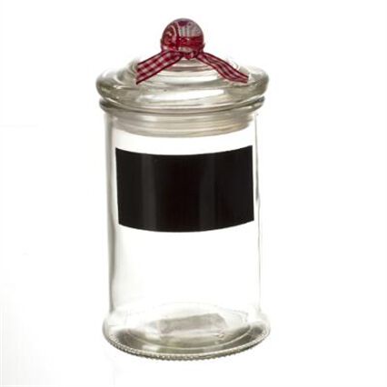 Frasco de vidro com tampa 15cm, , large