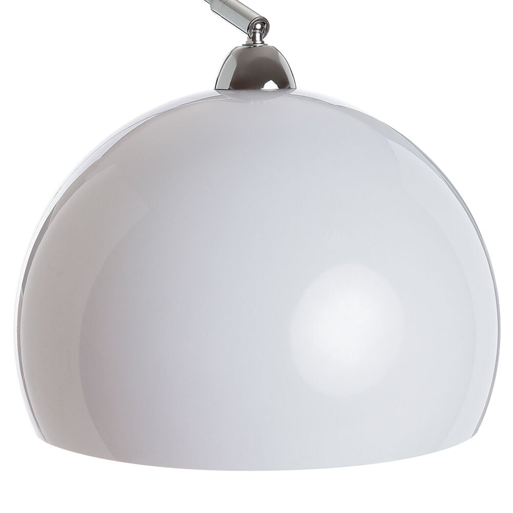 Candeeiro de pé com abajur bola branca, , large