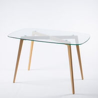 Mesa De Cocina Gally Con Tapa De Vidrio