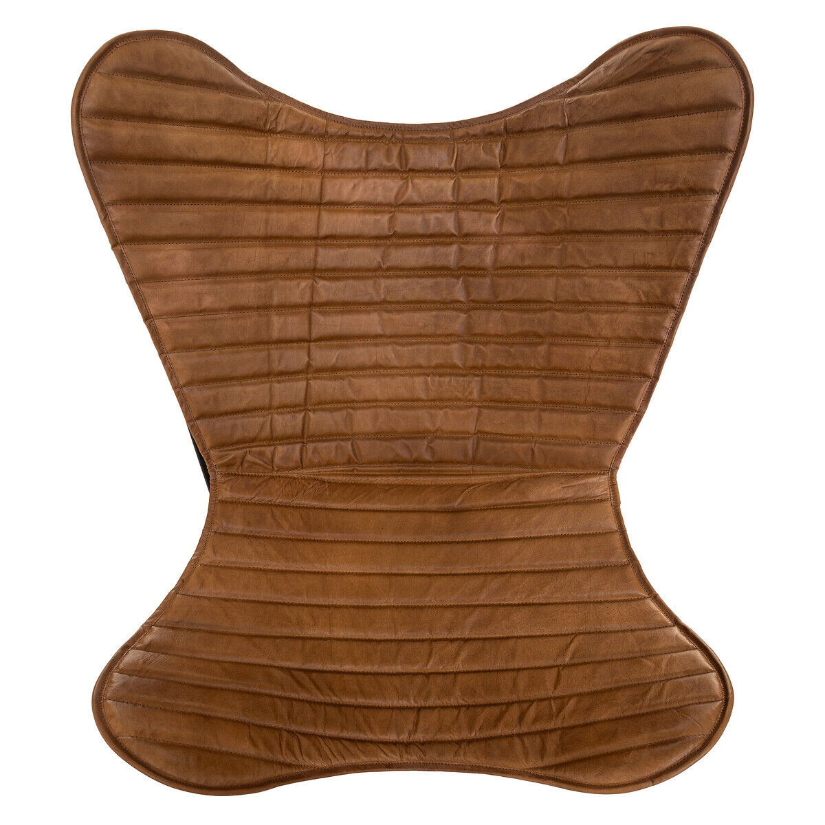 Capa para poltrona DARIO castanho em couro 91x74x77cm, , large