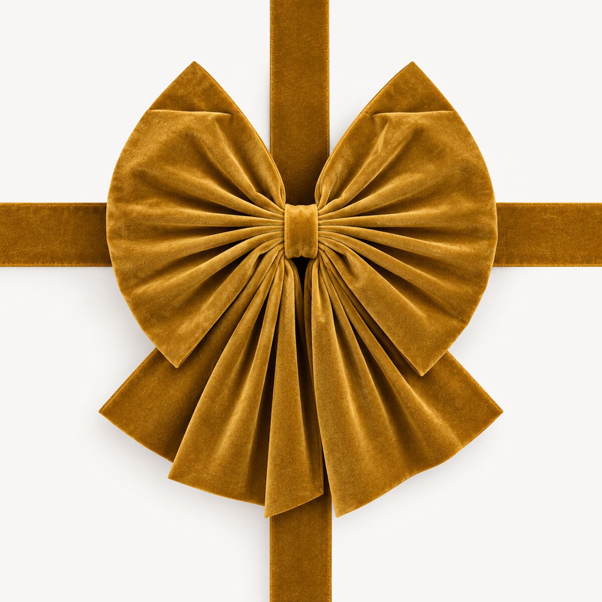 Laço para porta dourado em veludo, , large