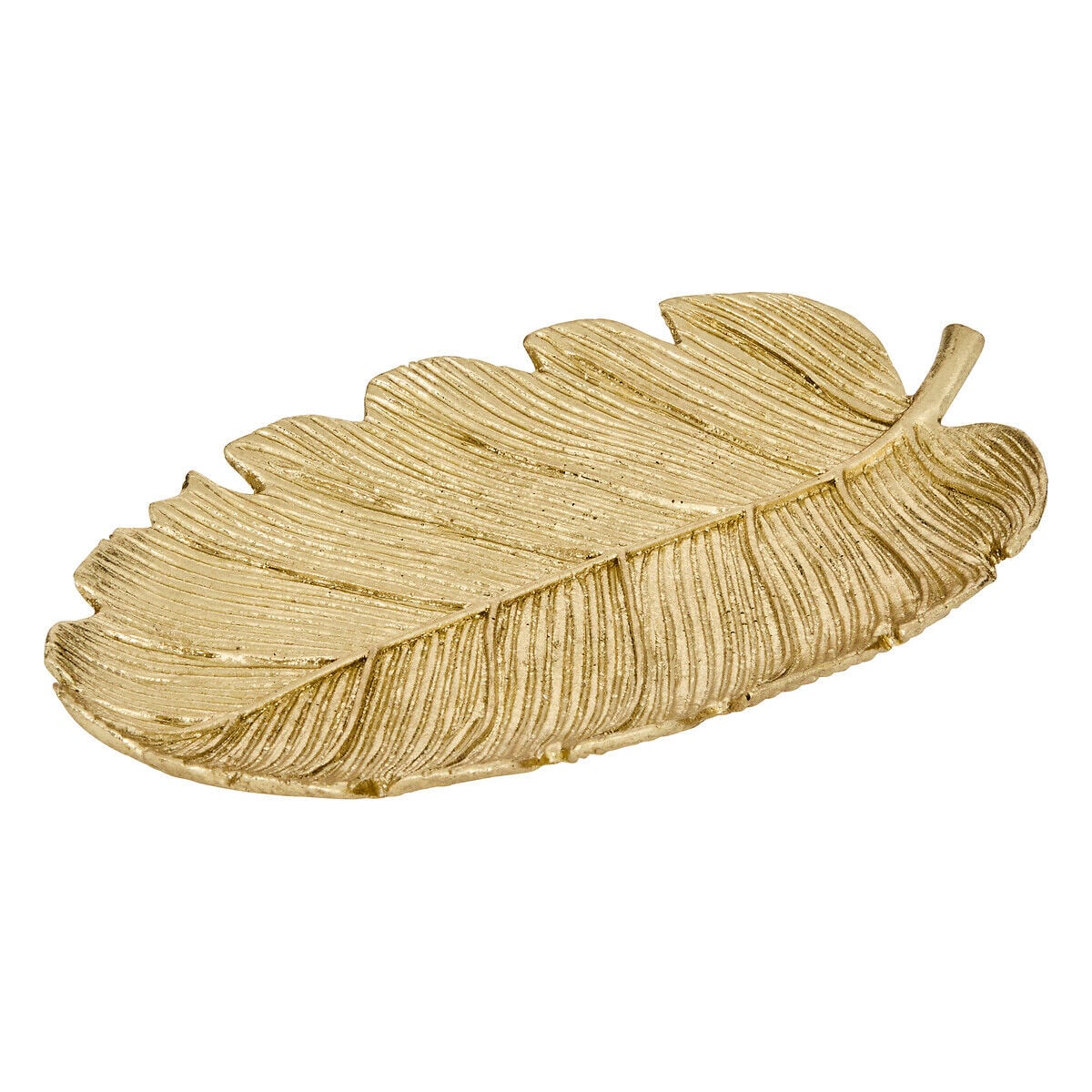 Despeja bolsos em forma de folha BELLI dourado 25cm, , large