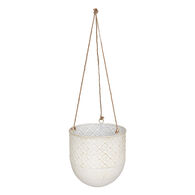 Jarr&oacute;n colgante TINO de metal blanco 40cm