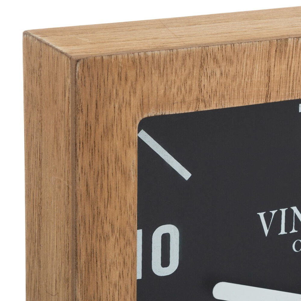 Relógio de mesa castanho em mdf, , large