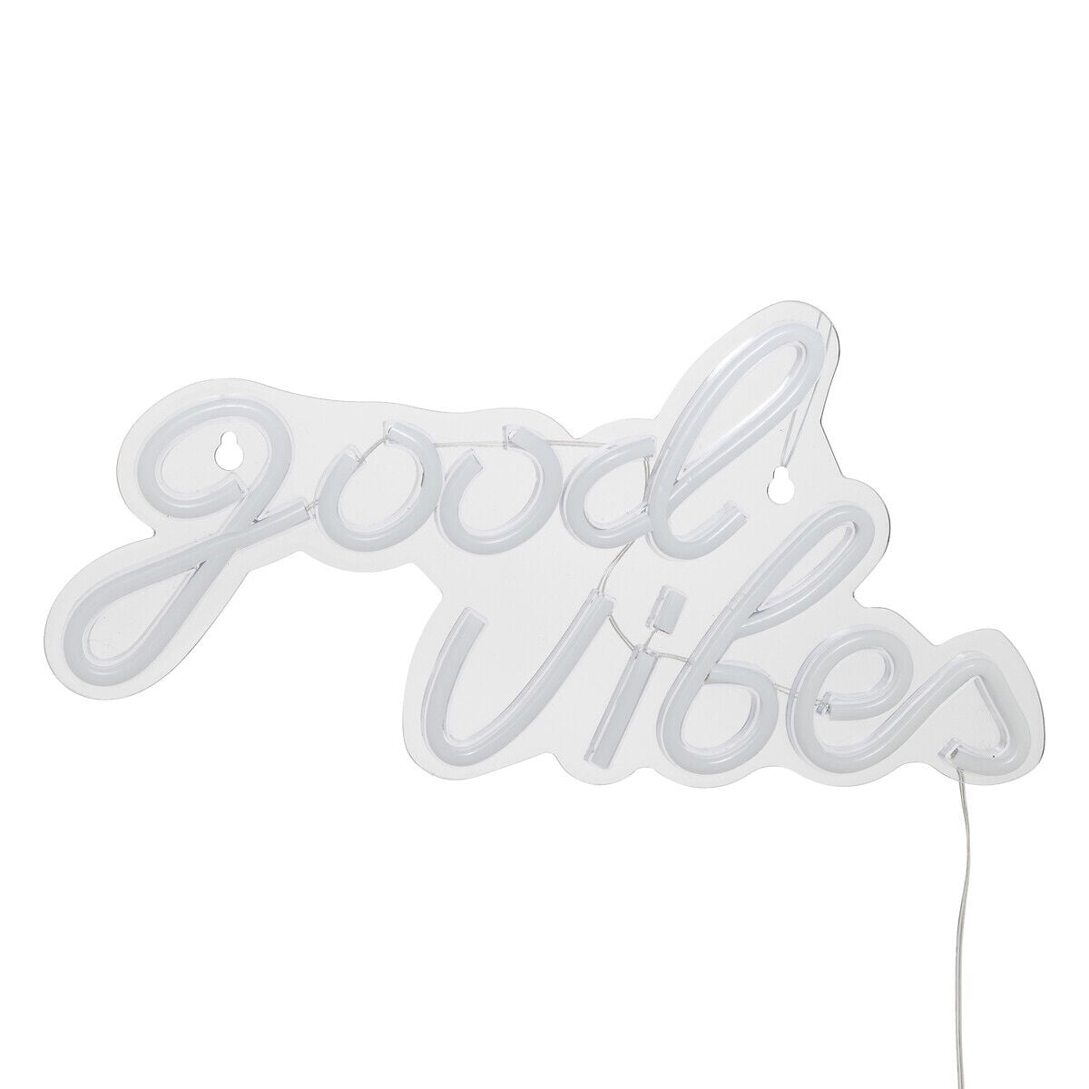 Decoración mural led neon good vibes, , large