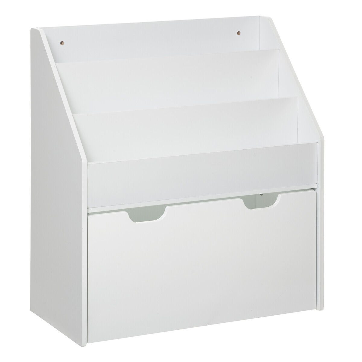 Estante branca em mdf com gaveta, , large
