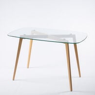 Mesa De Cocina Gally Con Tapa De Vidrio