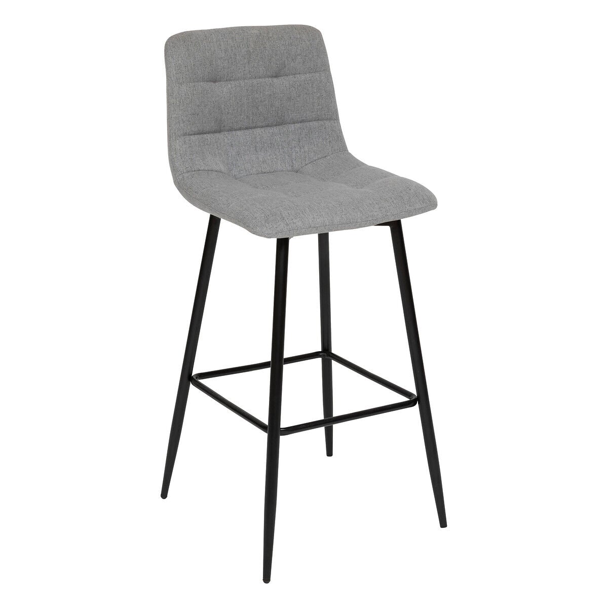 Banco bar SIRAC em tecido cinza 104cm, , large