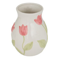Florero con tulipanes FLEUR DE ROSE 21cm