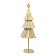 &Aacute;rbol de navidad decorativo dorado 67cm