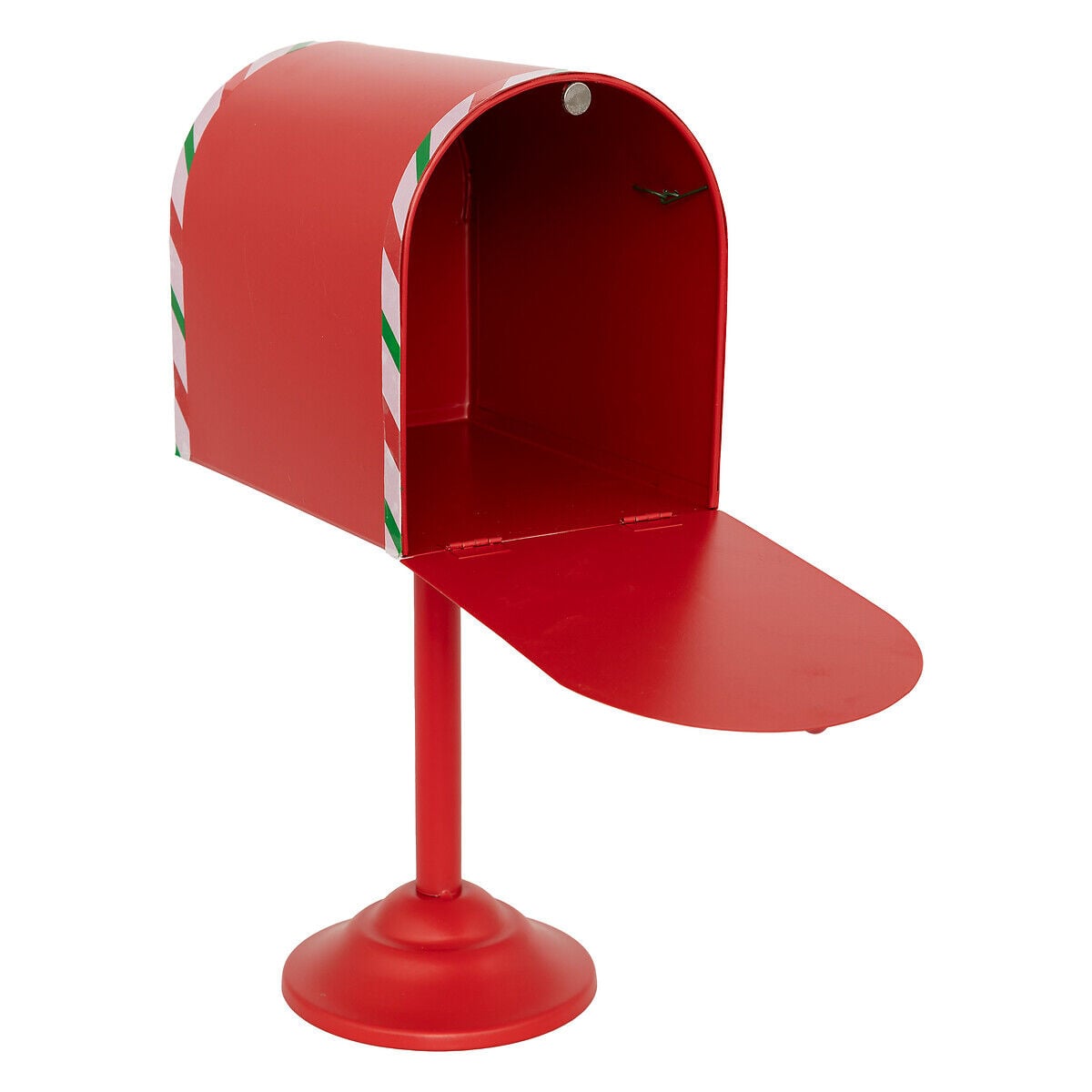Caixa de correio vermelho em metal 32cm, , large