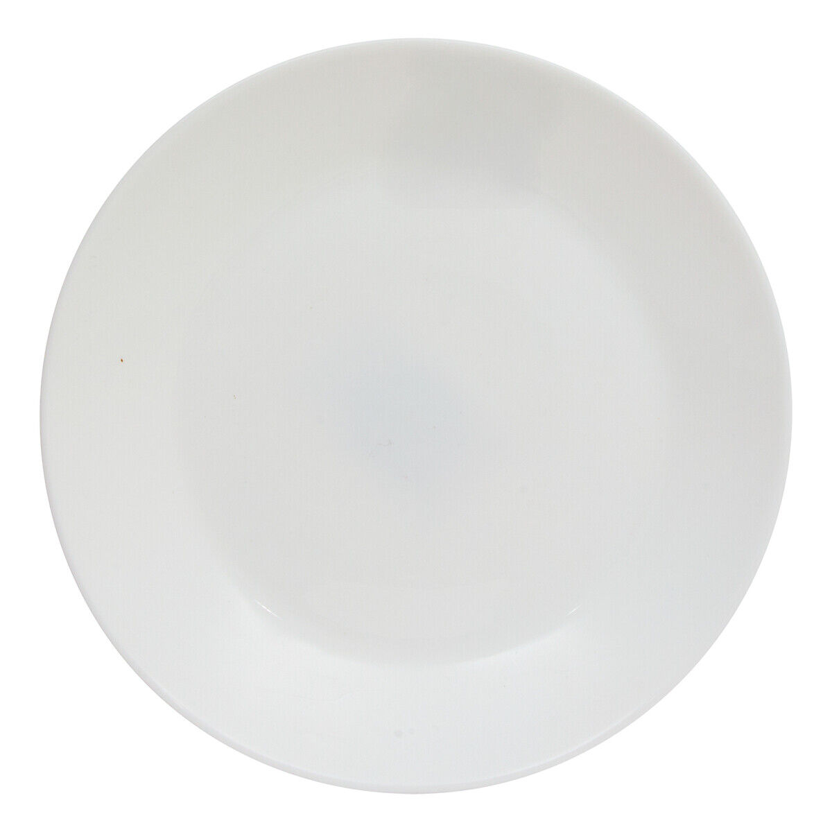 Prato de sobremesa LOUISE branco em vidro 18cm, , large