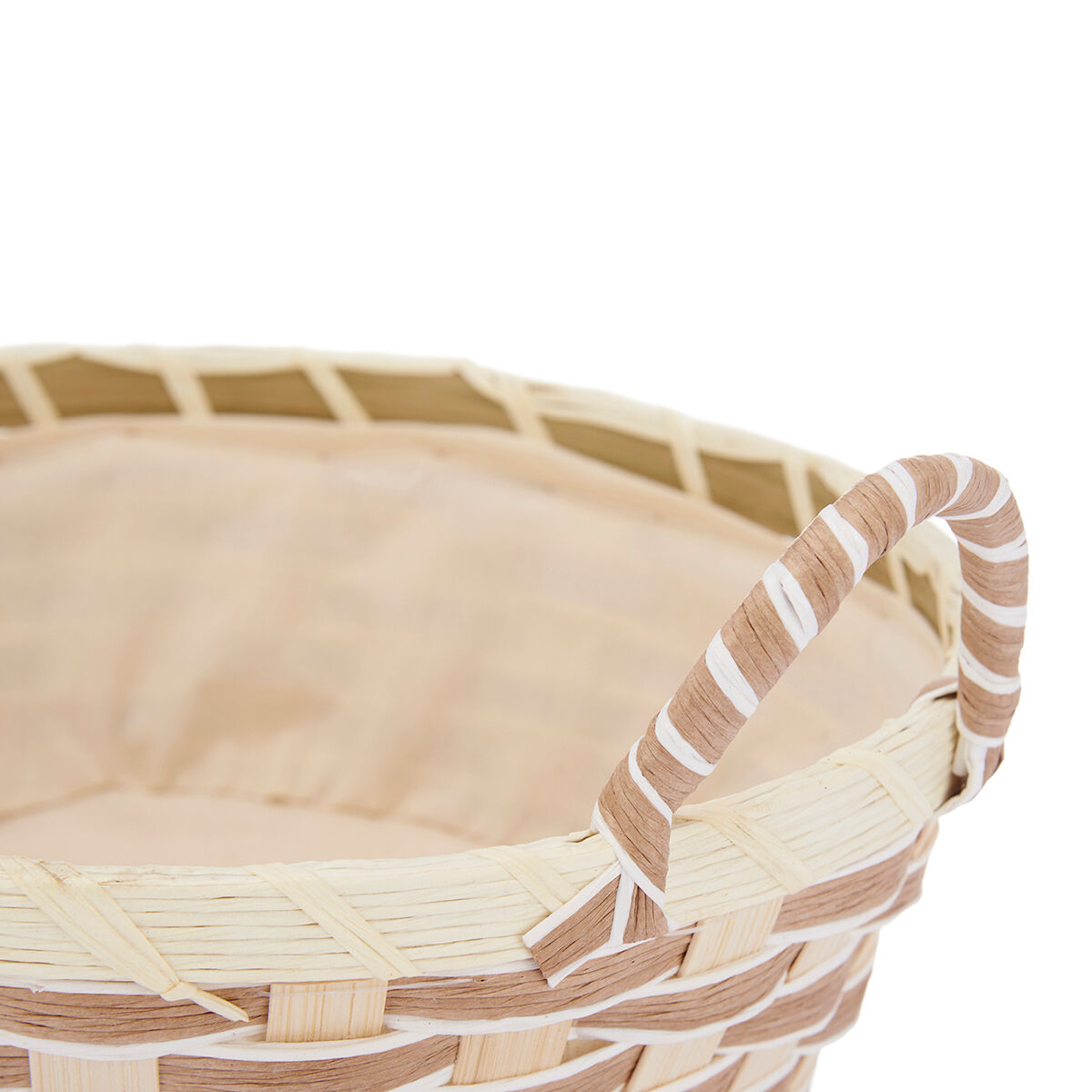 Cesto para pão redondo com asas 23cm, , large
