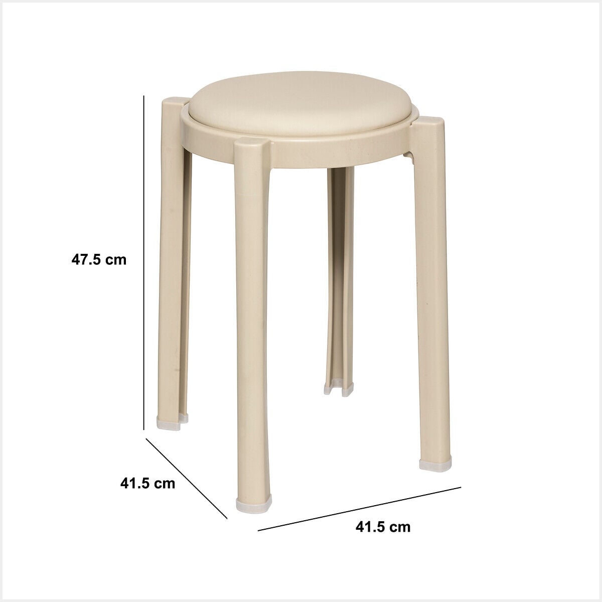 Stackable stool PLASTA, , large