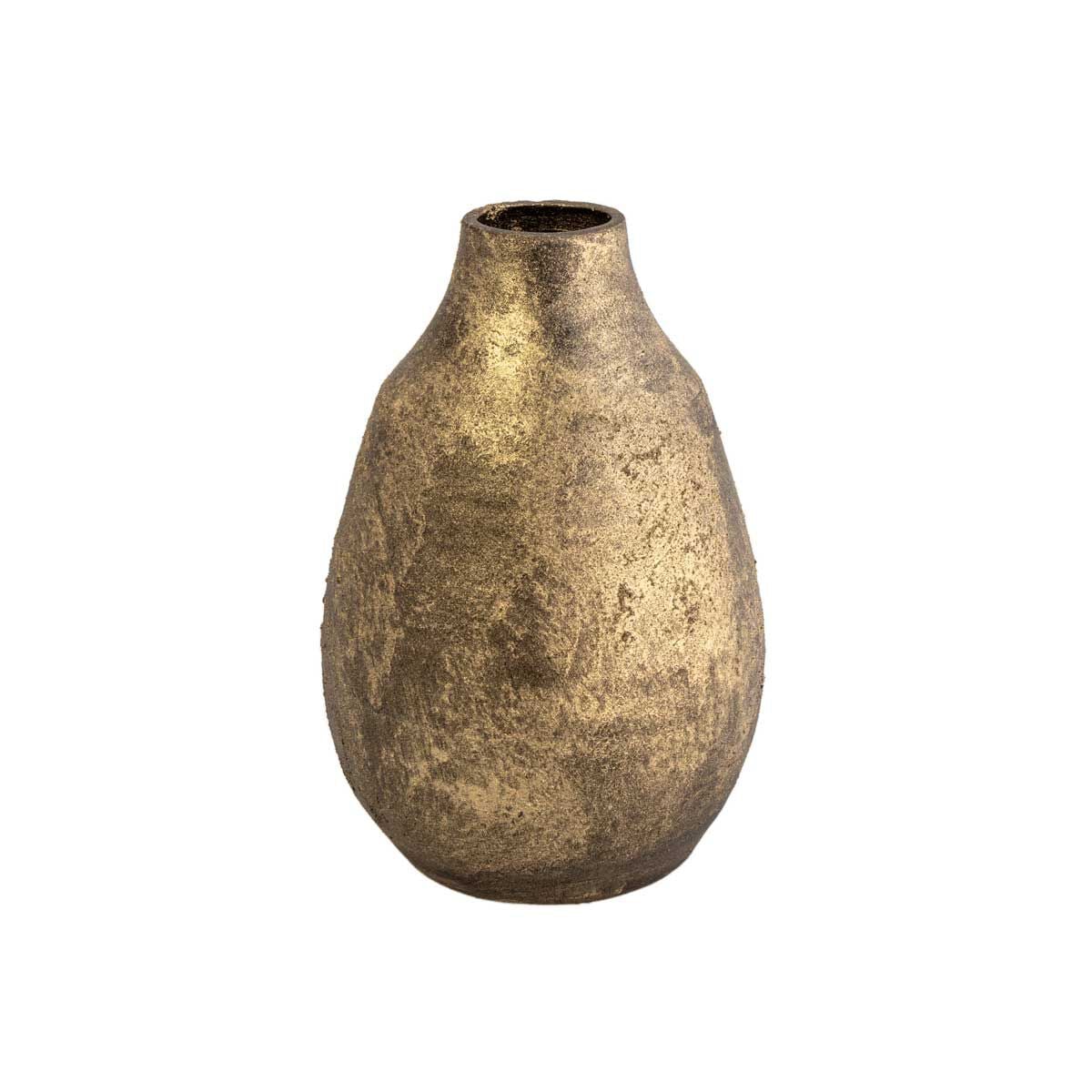 Jarra de cerâmica rustic SAND dourada 25cm, , large
