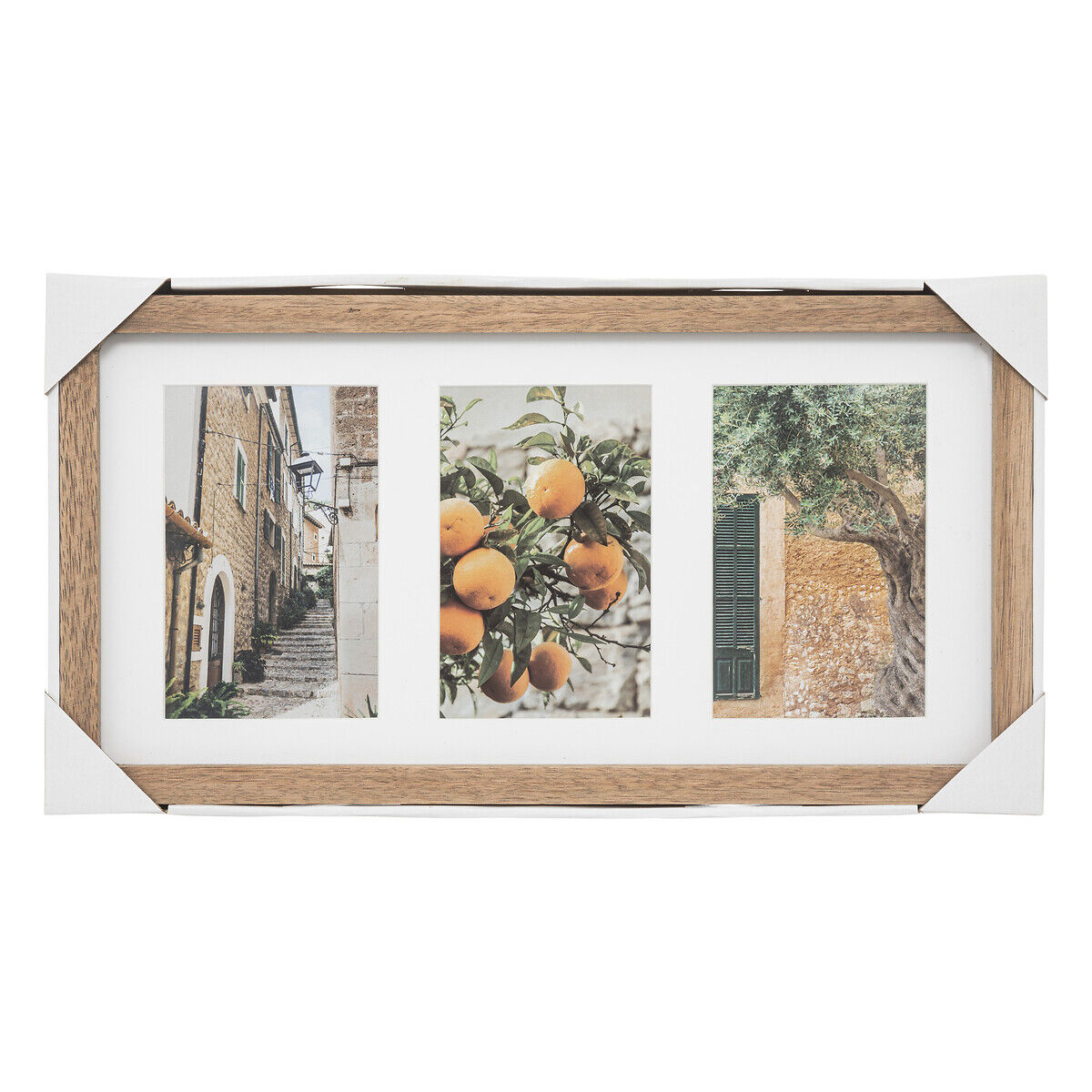 Multi photo frame MILEA in wood, , large