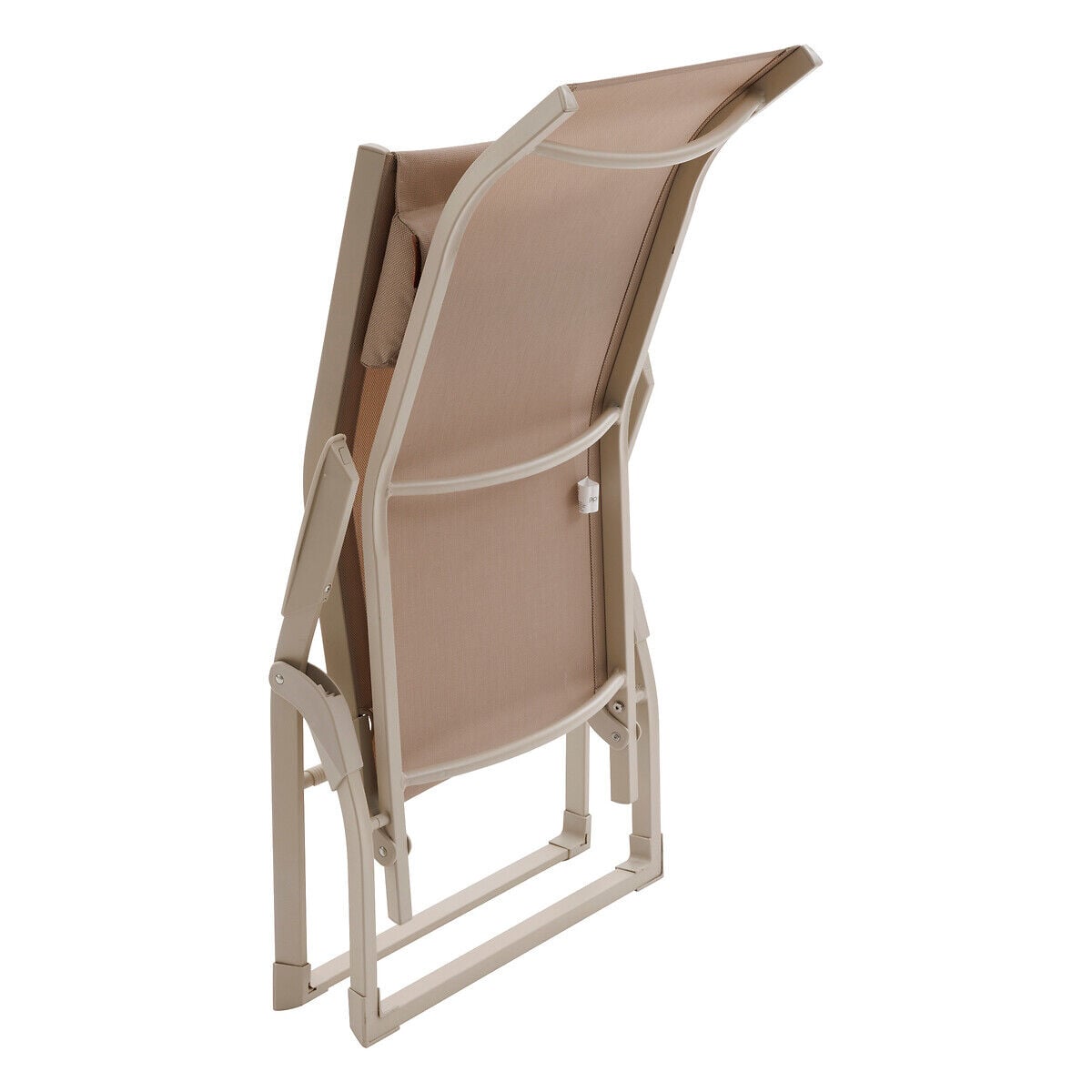 Tumbona plegable DECIMA de aluminio beige, , large