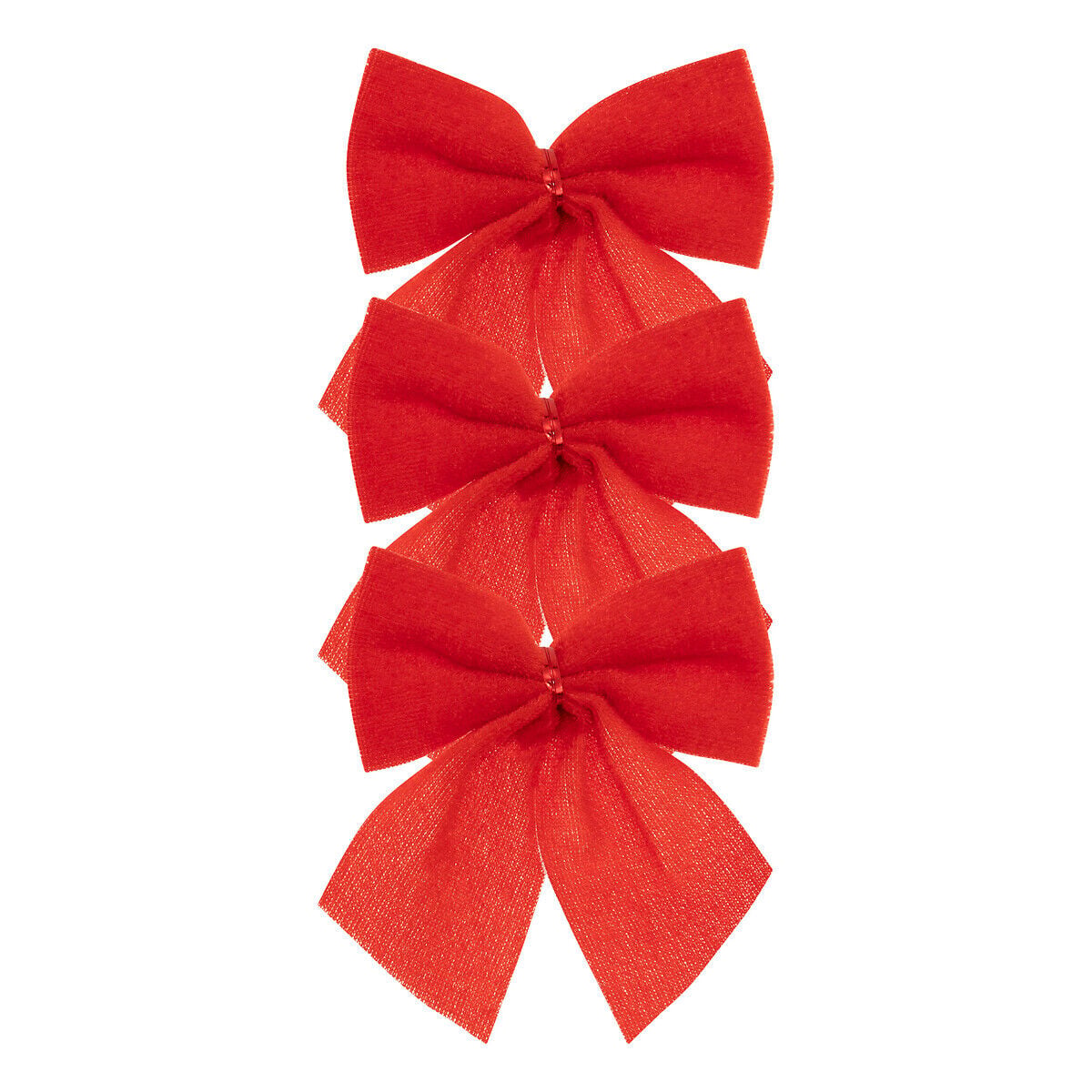 Conjunto de 3 laços de veludo 10cm, , large
