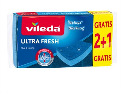 Esfregão ultrafresh não risca 2+1 VILEDA, , large