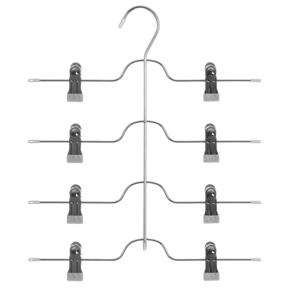 Cabide para calças em metal com pinças, , large