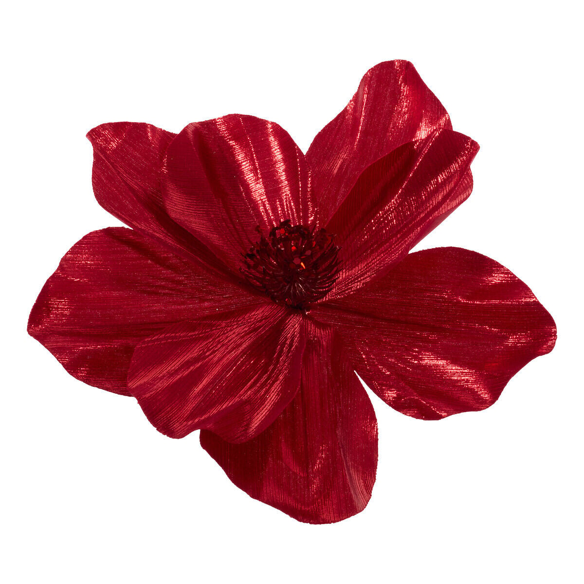Flor magnólia brilhante bordeaux 23cm, , large