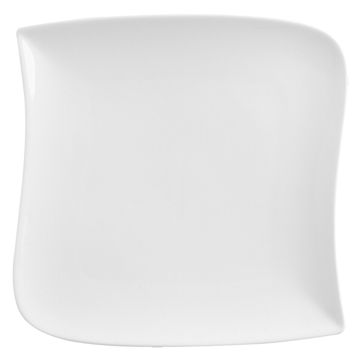 Prato ondulado branco 26cm, , large