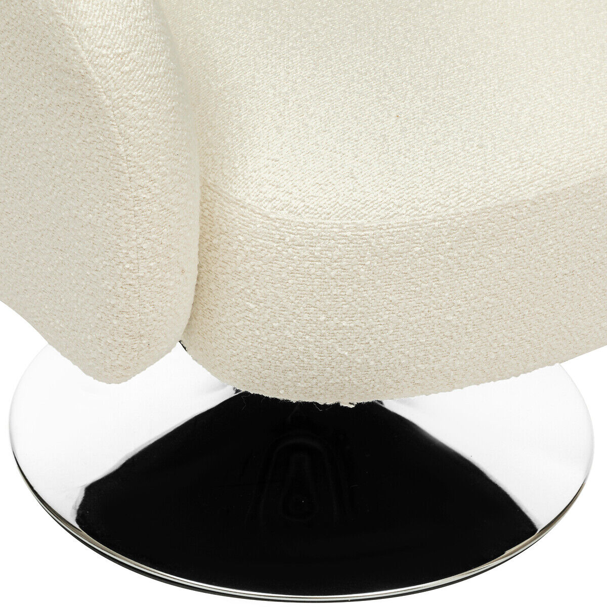 Armchair EDITH in bouclé faux fur, , large