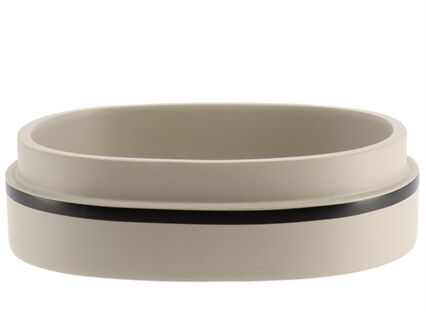 Saboneteira poliresina taupe e preto, , large