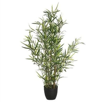 Planta bambu artificial com vaso 90cm, , large