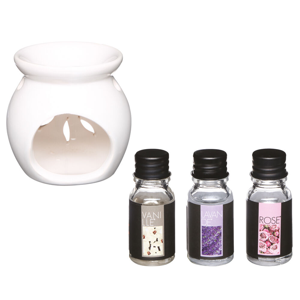 Set De Quemador Y 3 Aceites Aroma Frutas, , large