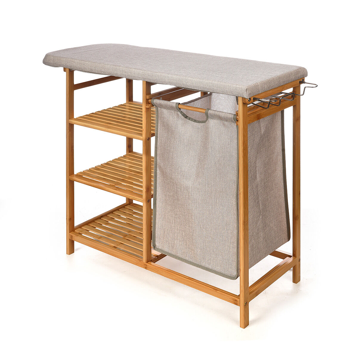 Ironing board with cabinet and drawers grey, , large