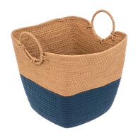 Cesto De Almacenaje Baño Solar Azul Petróleo 