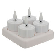 Set de 4 velas tealight  led AITOR blanco