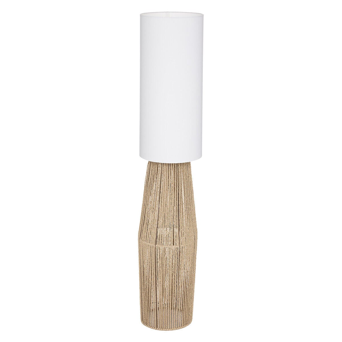 Candeeiro de pé AISSA bege em corda 130cm, , large