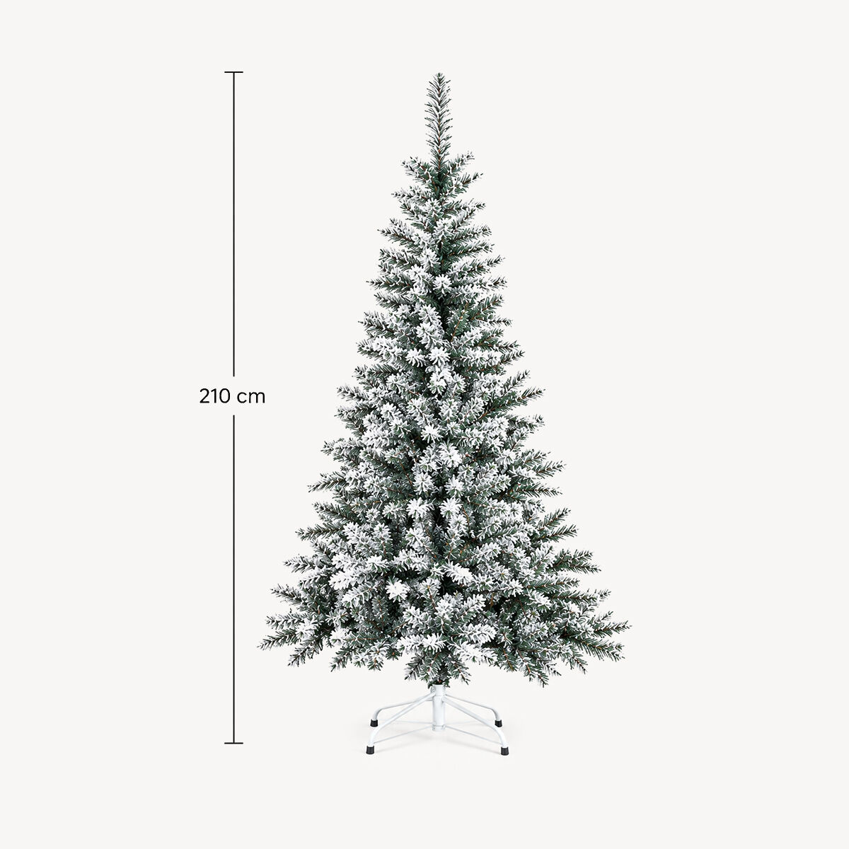 Christmas tree FLOQUE green with snow effect, , large