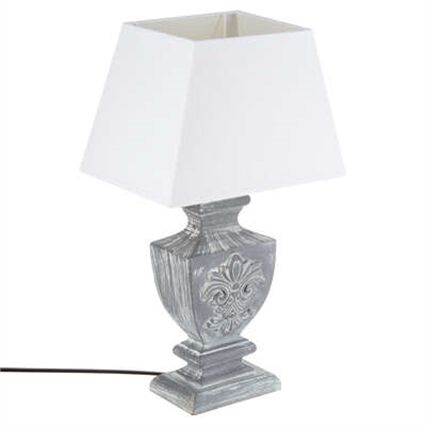 Candeeiro de mesa socoro cinza, , large