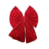 Lazo para Puerta con Brillantes Rojos 