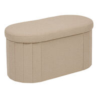 Banco doble con almacenaje FINK beige
