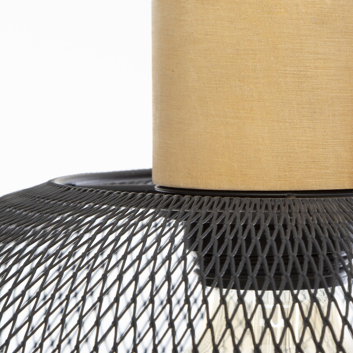 Candeeiro de teto SAM preto em metal, , large