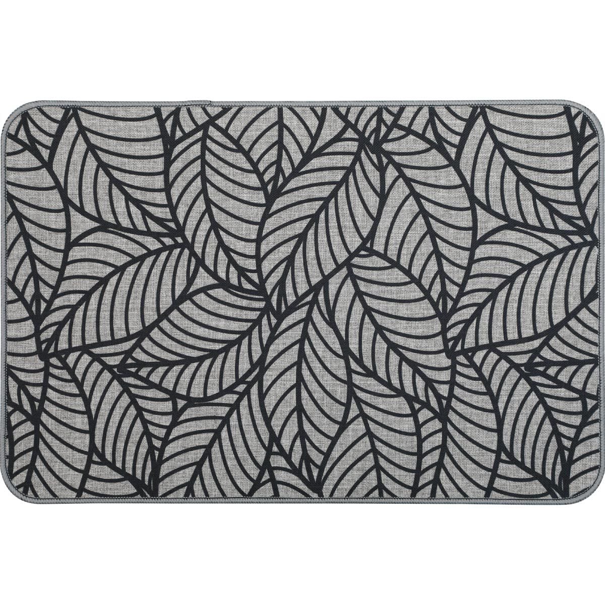 Tapete impermeável JUNGLE cinza 40x60cm, , large