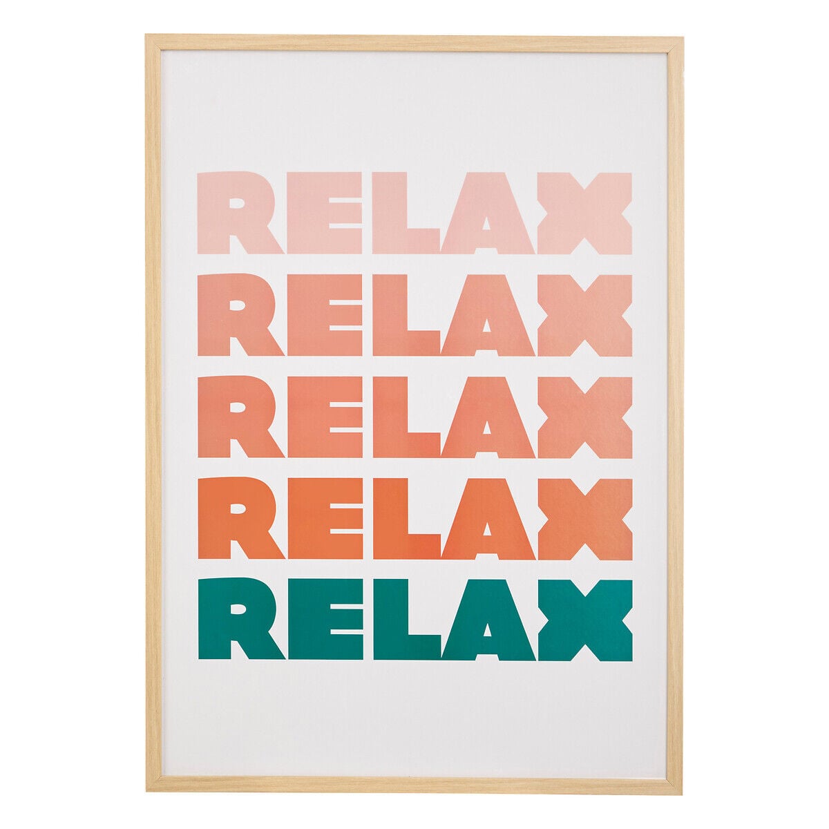 Quadro decorativo relax DARIUS coral 50x70cm, , large