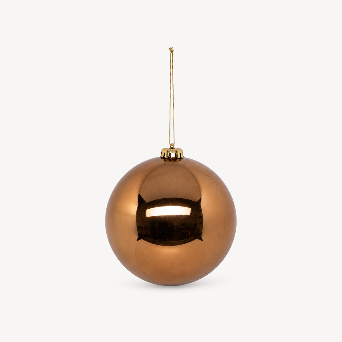 Pendurante bola de natal maxi cobre 15cm, , large