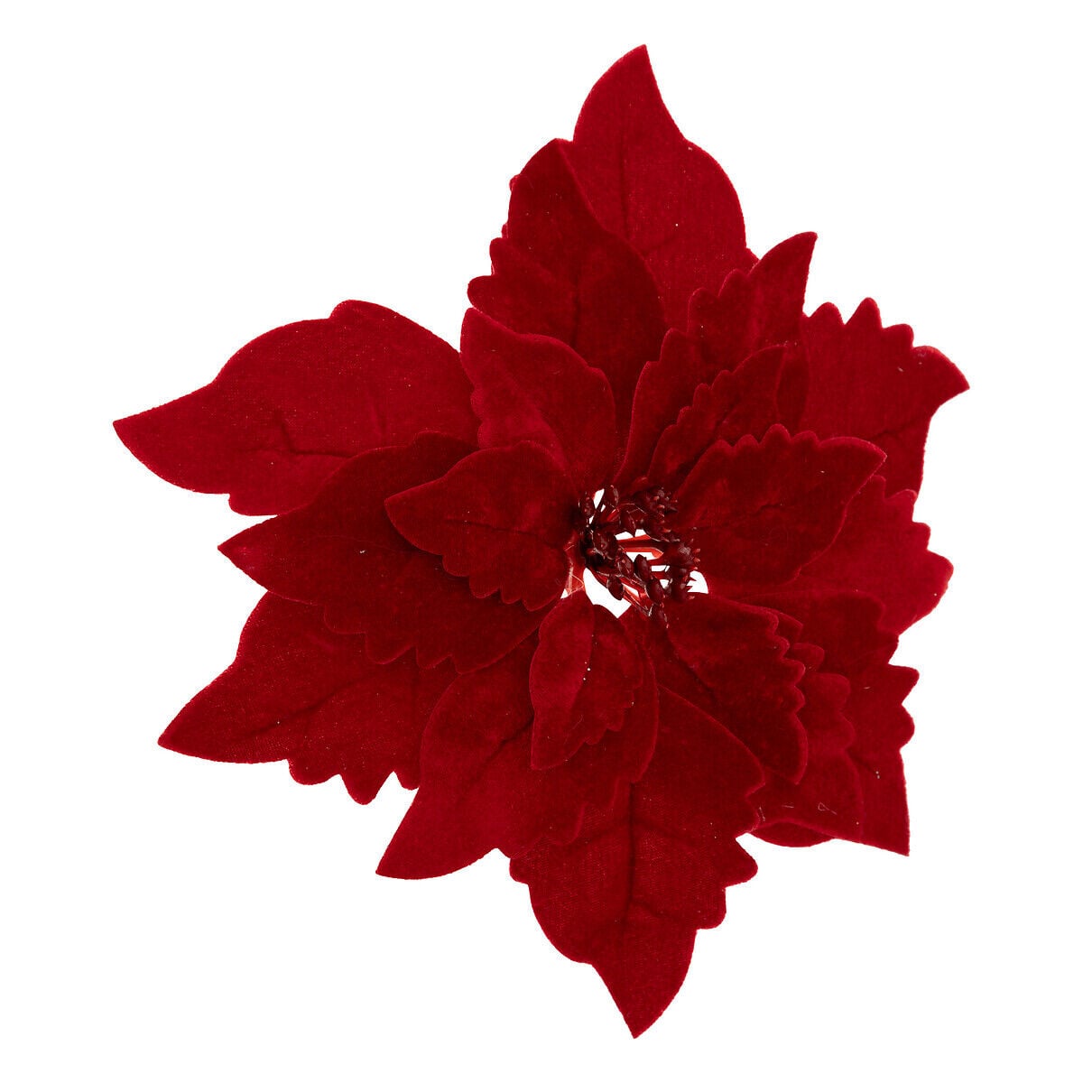 Flor poinsentia de veludo 24cm, , large
