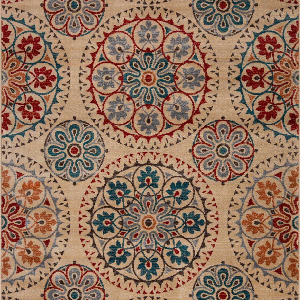 Tapete LENE vermelho e azul 120x160cm, , large