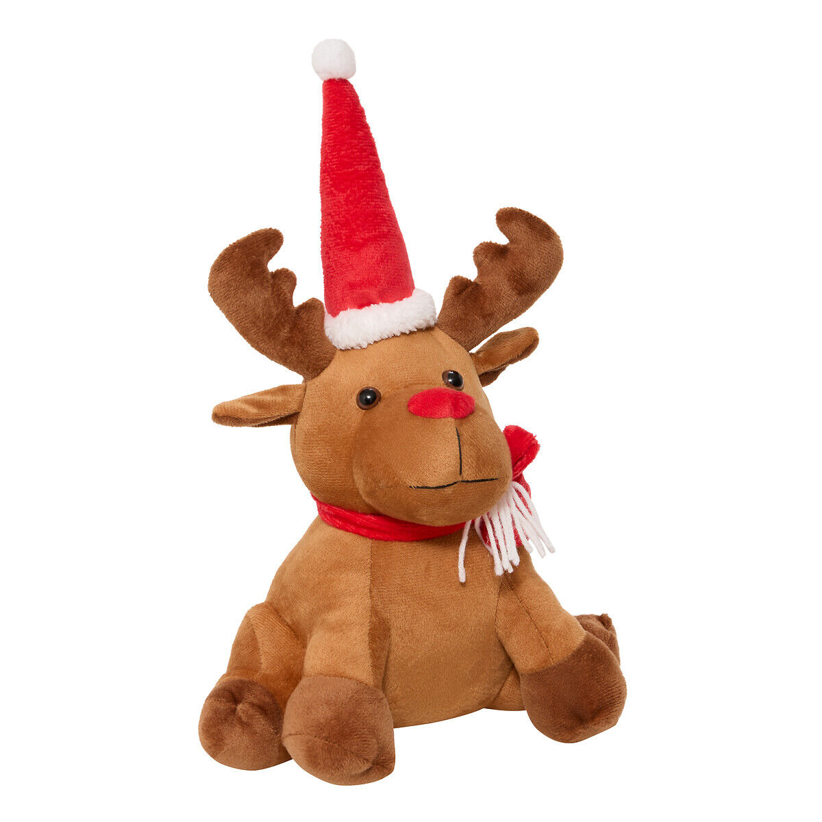Figura Rena com gorro e cachecol 30cm, , large
